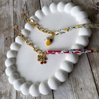 Braided Fruit Charm Half Chain BFF Bracelet