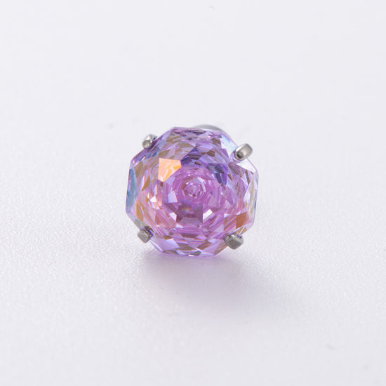 Aurora Rose-Cut CZ Flat Back Tragus Stud