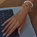 Y2K Two Tone Cat Split Index Ring