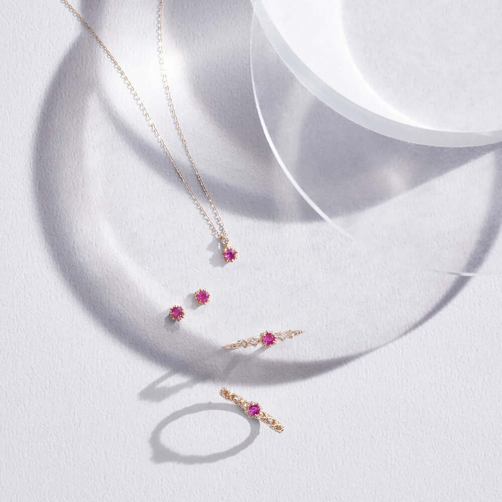 Luxury Red Ruby Gemstone Necklace