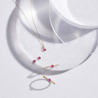 Luxury Red Ruby Gemstone Necklace