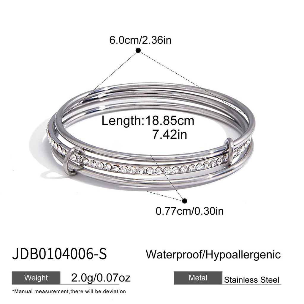 Stacking Crossover Wrap Bangle Bracelet