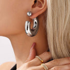 Two WayChunky Ear Jacket Earring