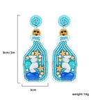 Boho Colorful Bead Summer Earring Marine Earrings