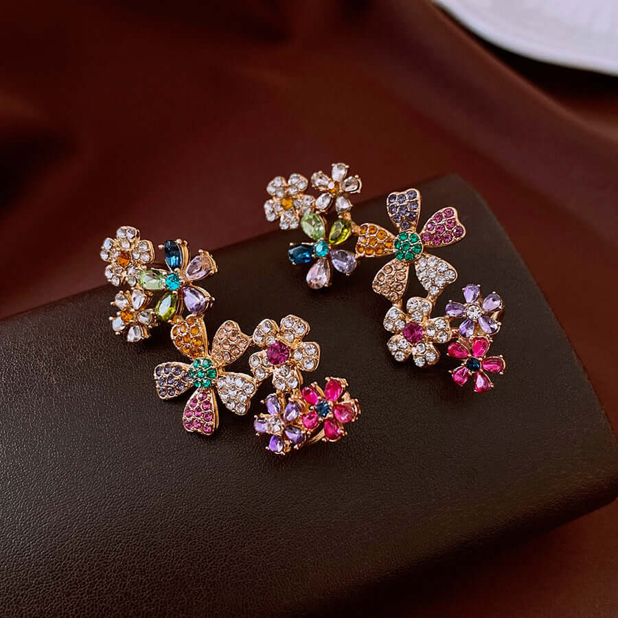 Summer Flower Bloom Ear Clip Earring