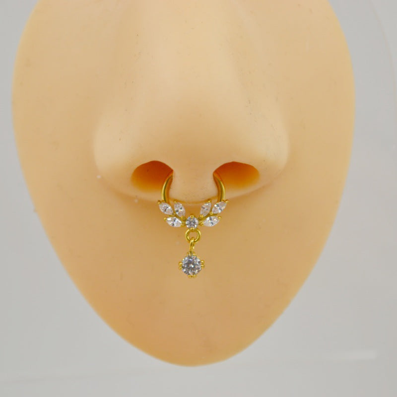 16G Tassel Marquise Hinged Segment Ring