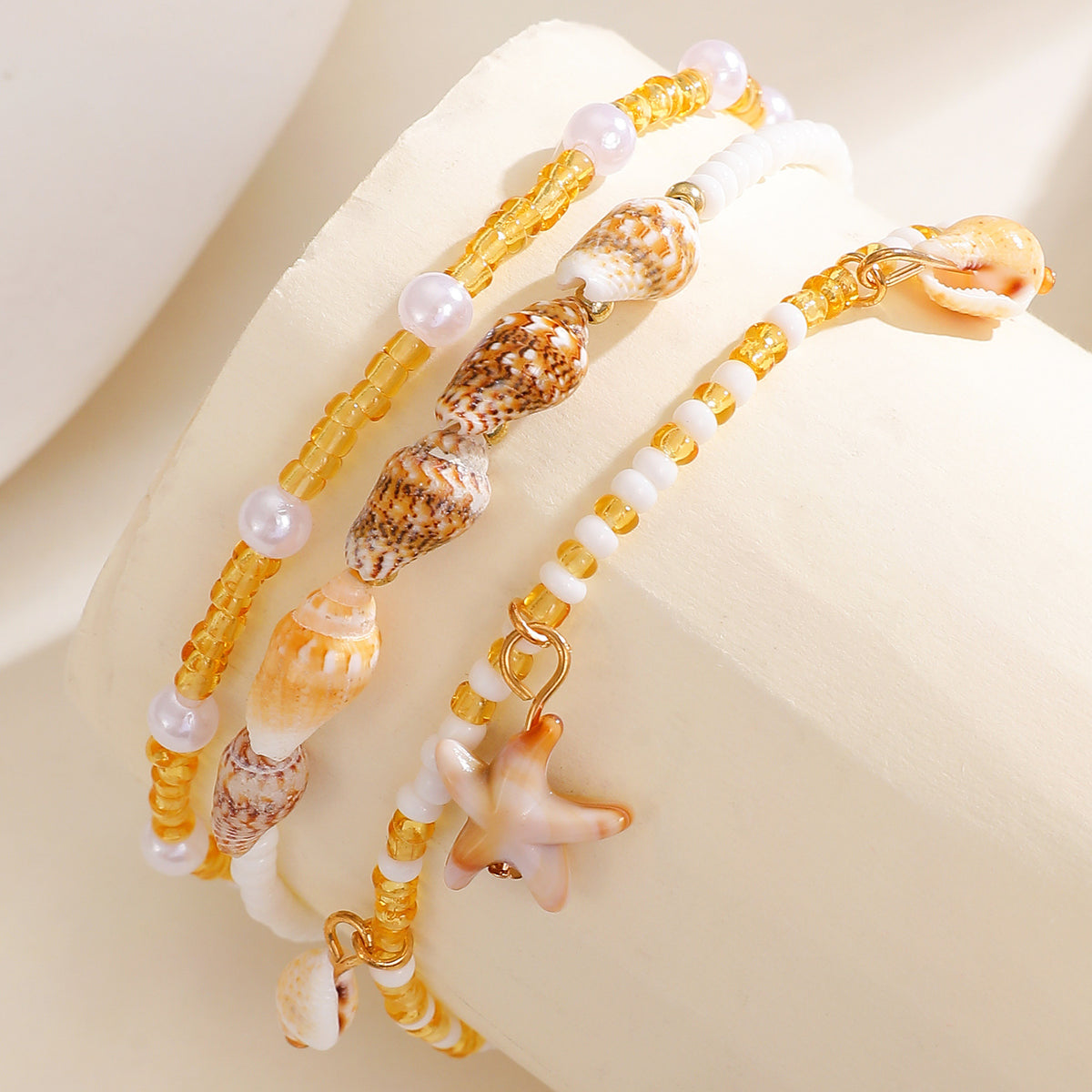Coastal Charm Colorful Beaded Anklet