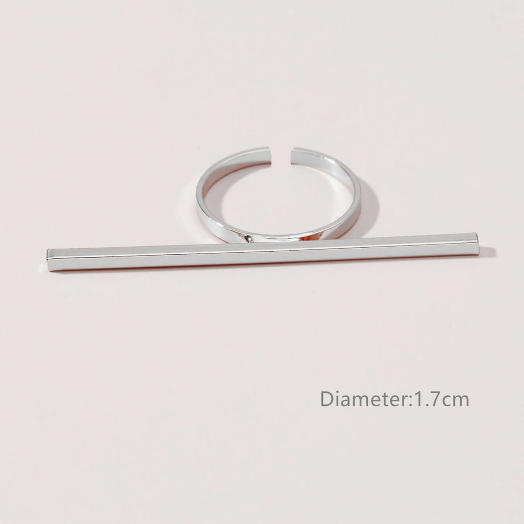Chunky Vertical Bar Statement Ring