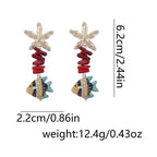 Summer Vacation Starfish Drop Earrings