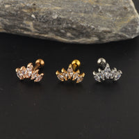 20G Marquise Tiny Cartilage Tragus Conch Stud