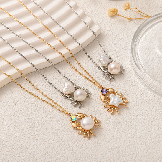Ocean Marine Animal Pearl Necklace