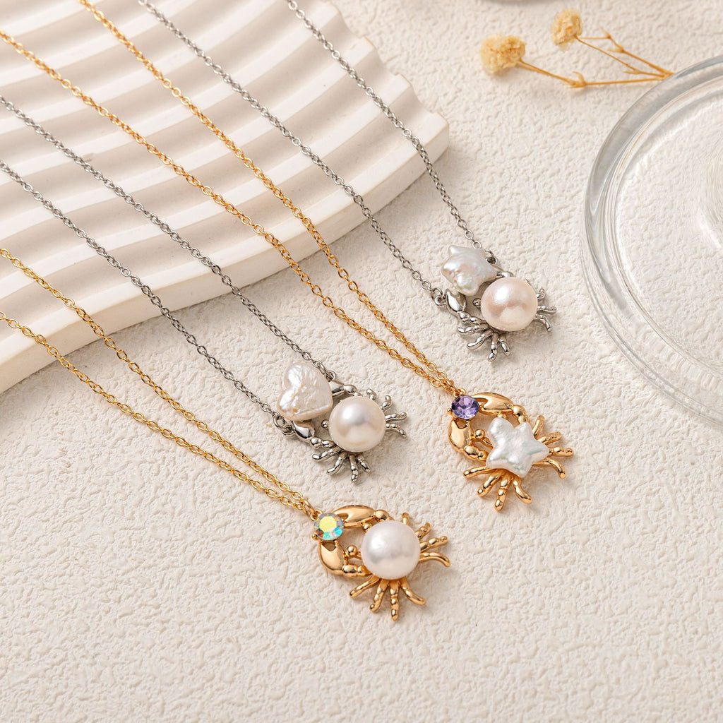 Ocean Marine Animal Pearl Necklace