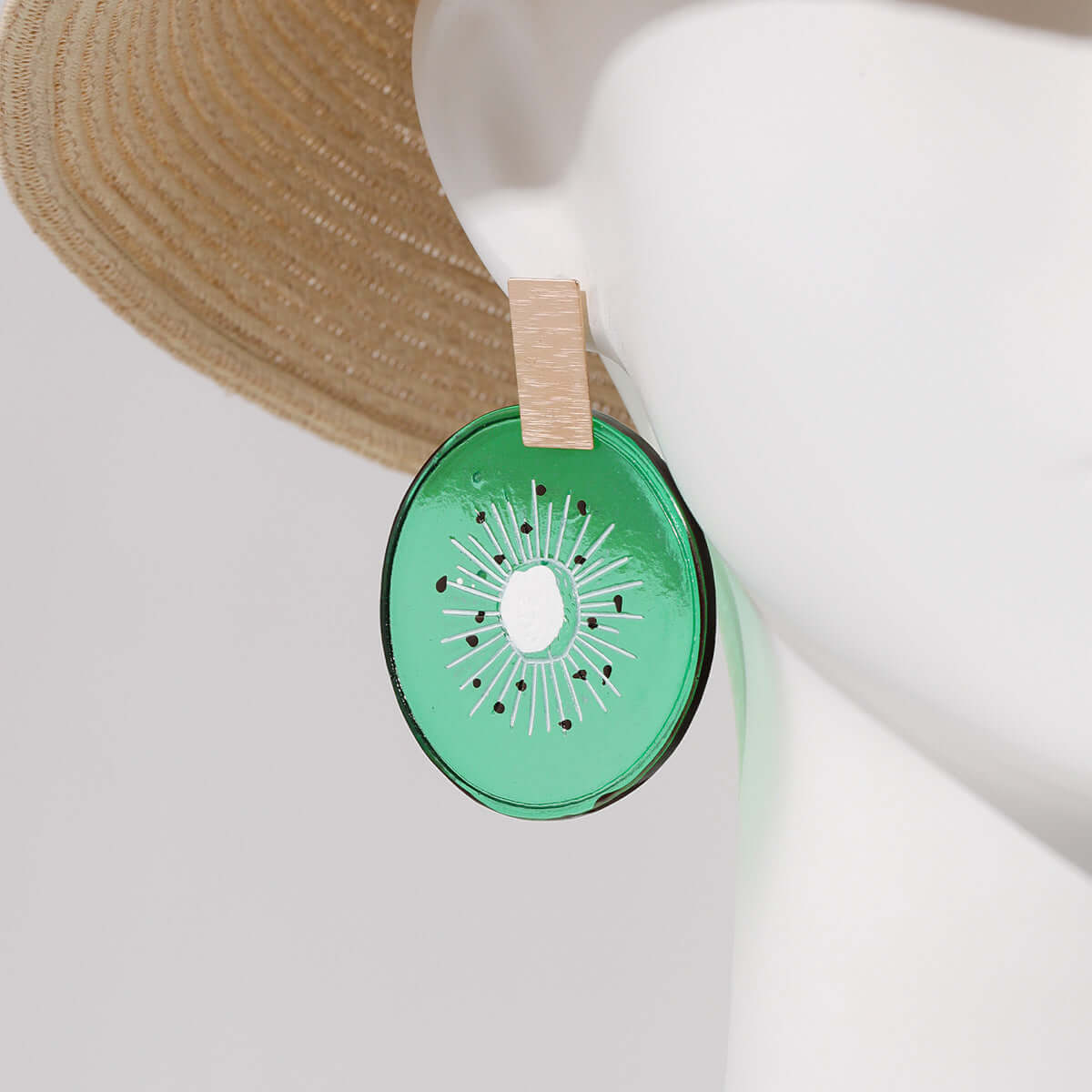 Acrylic Kiwi Fruits Earrings