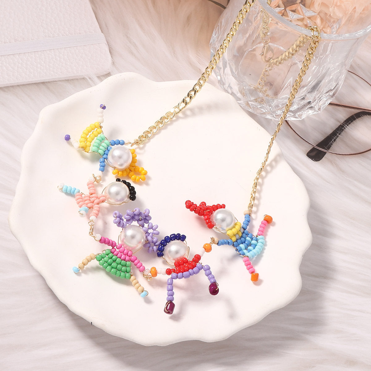Toddles Seed Bead Holiday Choker