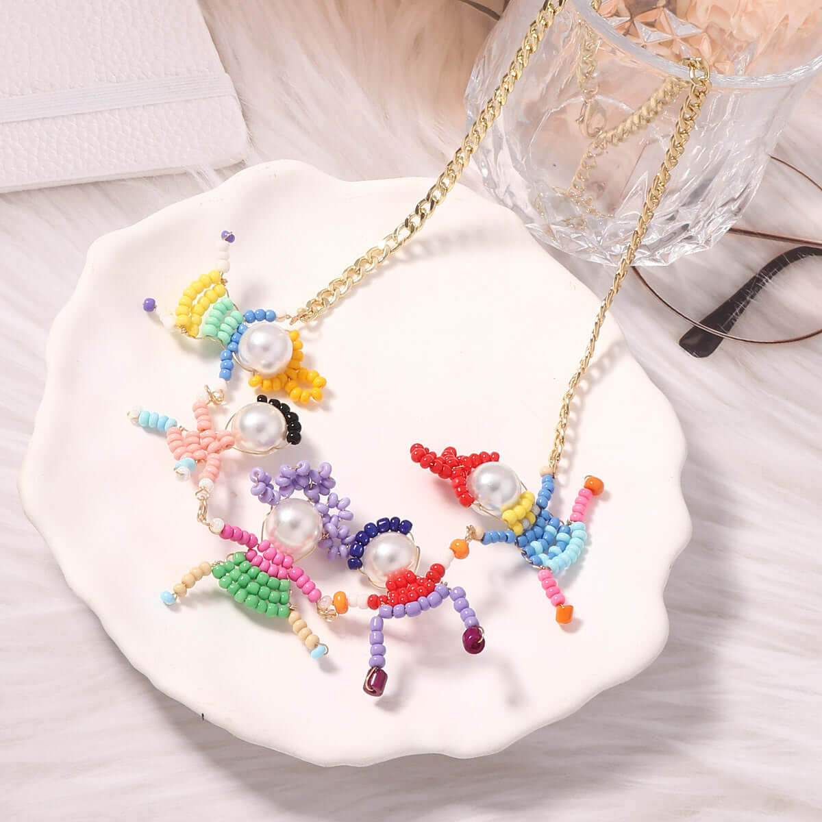 Toddles Seed Bead Holiday Choker