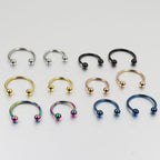 16G 6mm 8mm Horseshoe Eyebrow Cartilage Septum Lip Piercing