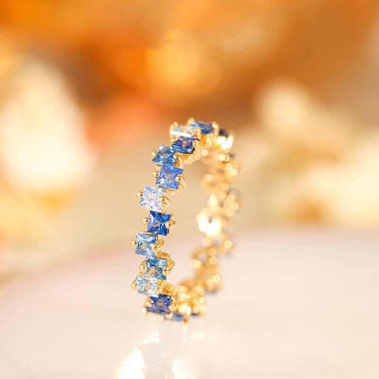 Multi Stone Eternity Stacking Rings