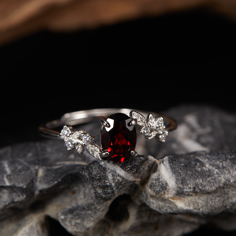 Between The Leaf Citrine Topaz Ring