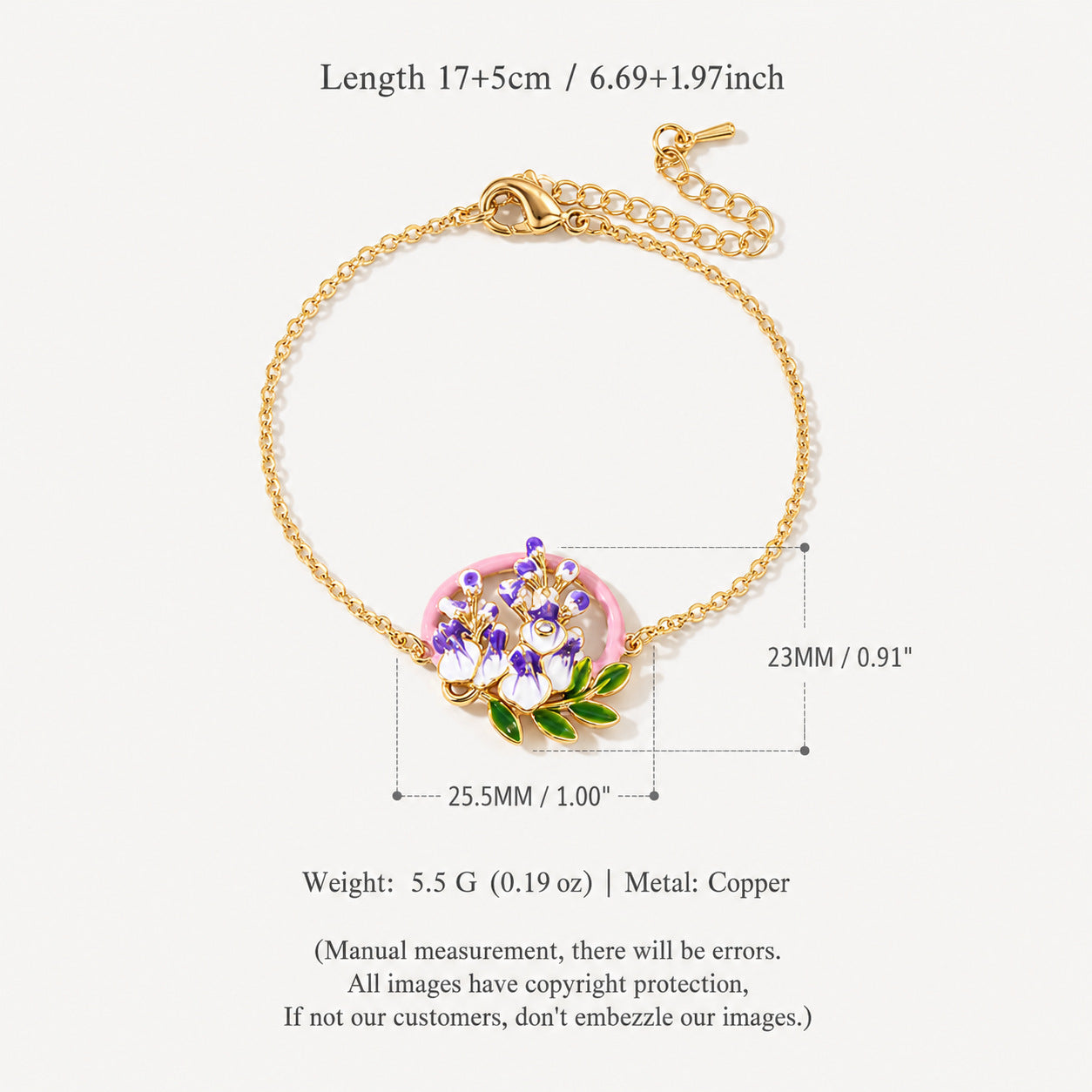 Chrysanthemum Birth Flower Bracelet