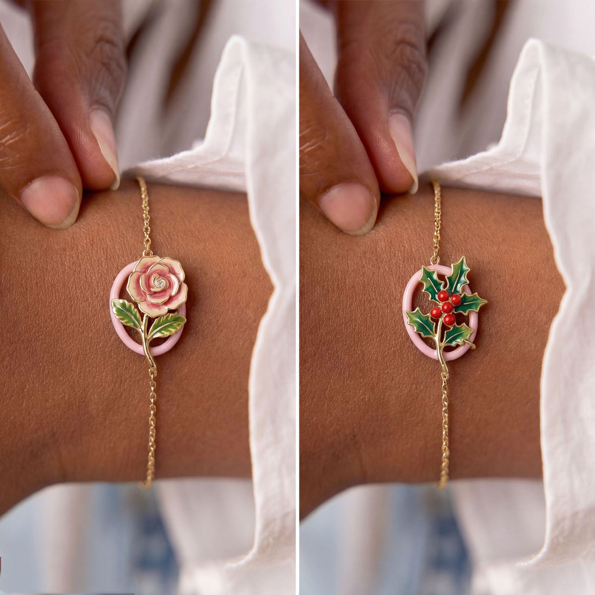 Chrysanthemum Birth Flower Bracelet
