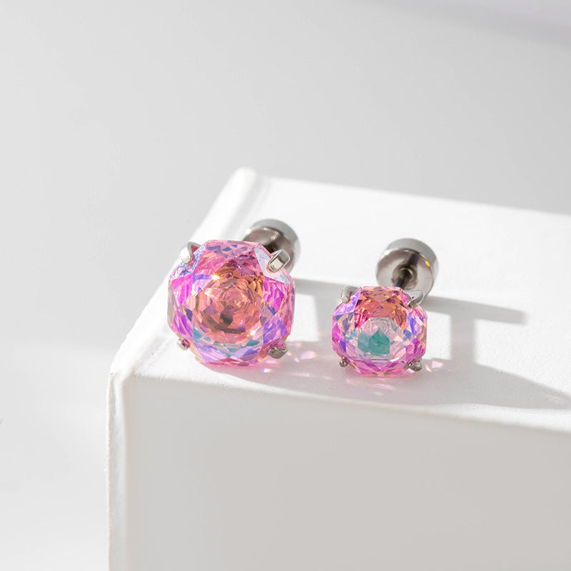 Aurora Rose-Cut CZ Flat Back Tragus Stud