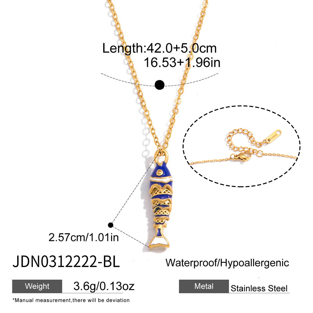 Y2K Fish Beaded Necklace