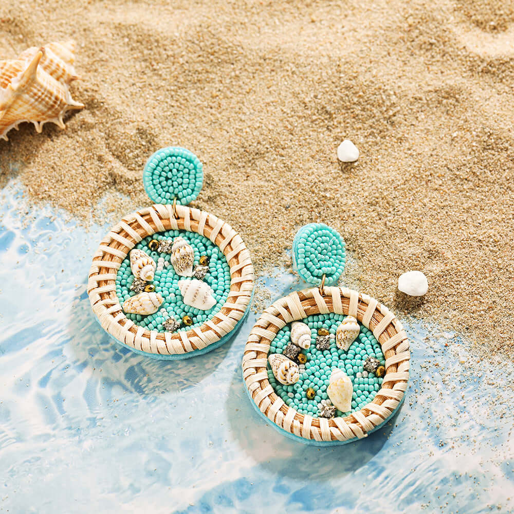 Boho Colorful Bead Summer Earring Marine Earrings