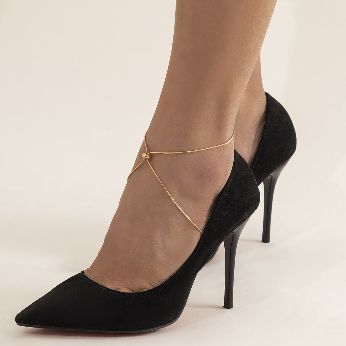 Simple Slider Knot Anklet Chain Bracelet