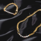 Hip Hop Rhinestone Chain Necklace