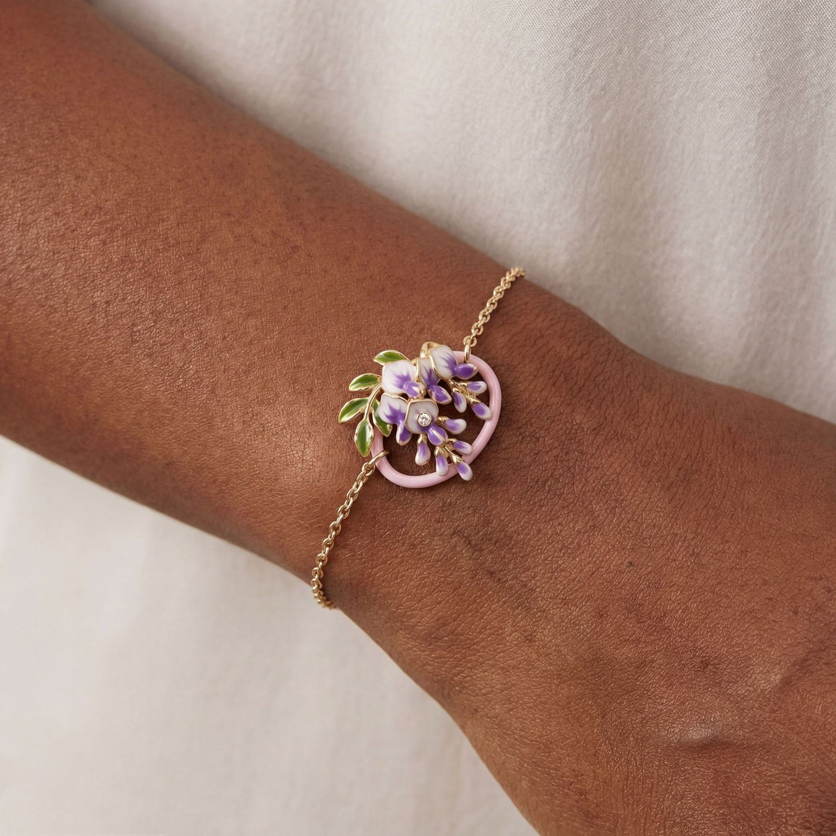 Chrysanthemum Birth Flower Bracelet
