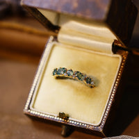 Blue Topaz Five Stone Ring