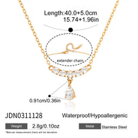Simple WaterDrop CZ Necklace