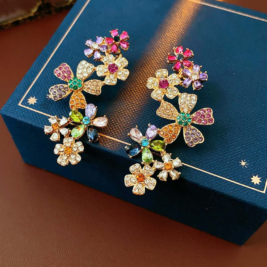 Summer Flower Bloom Ear Clip Earring