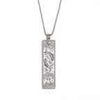 Rectangular Zodiac Pendant Necklace Gold | JN3474