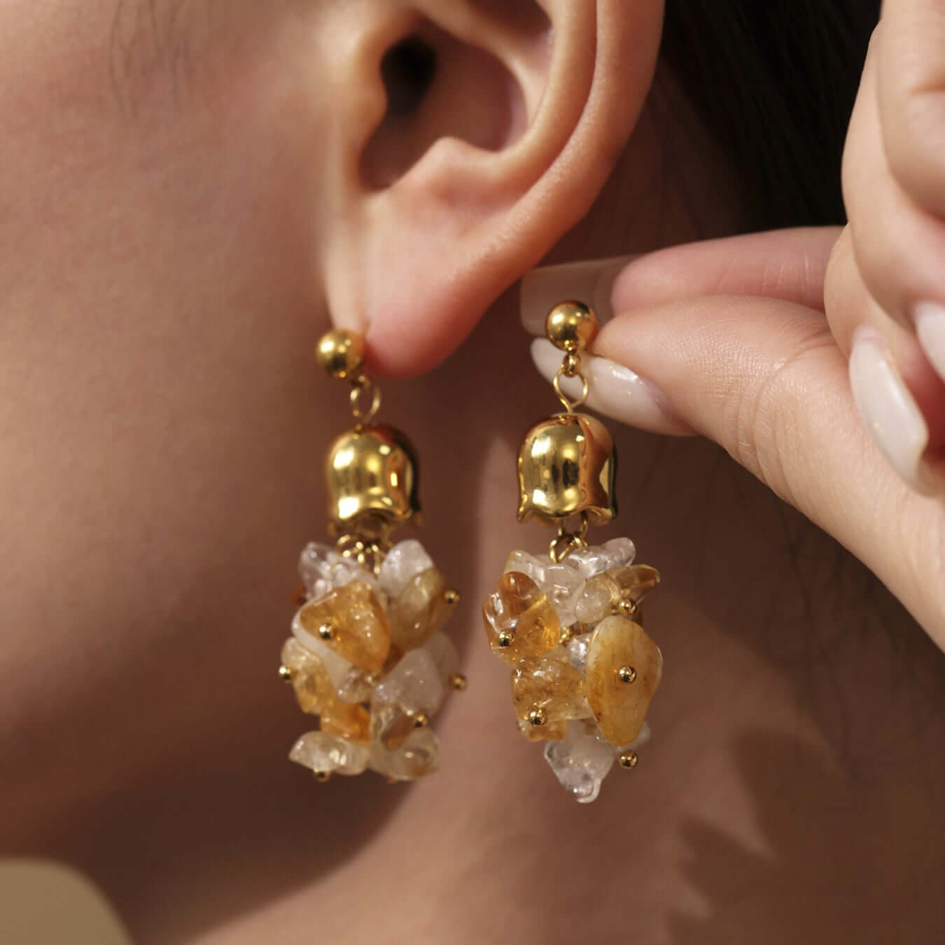 Y2K Two Tone Cat Split Index Ring