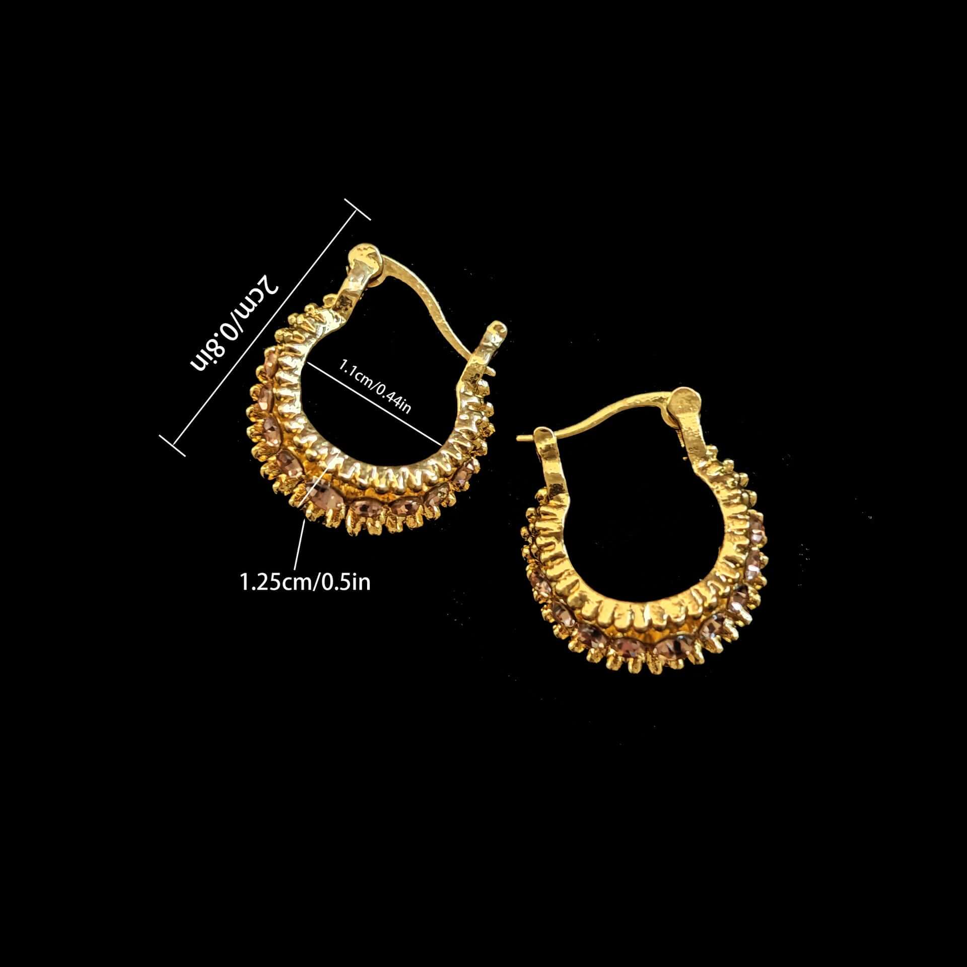 Hollow Basket French Hoop Earrings