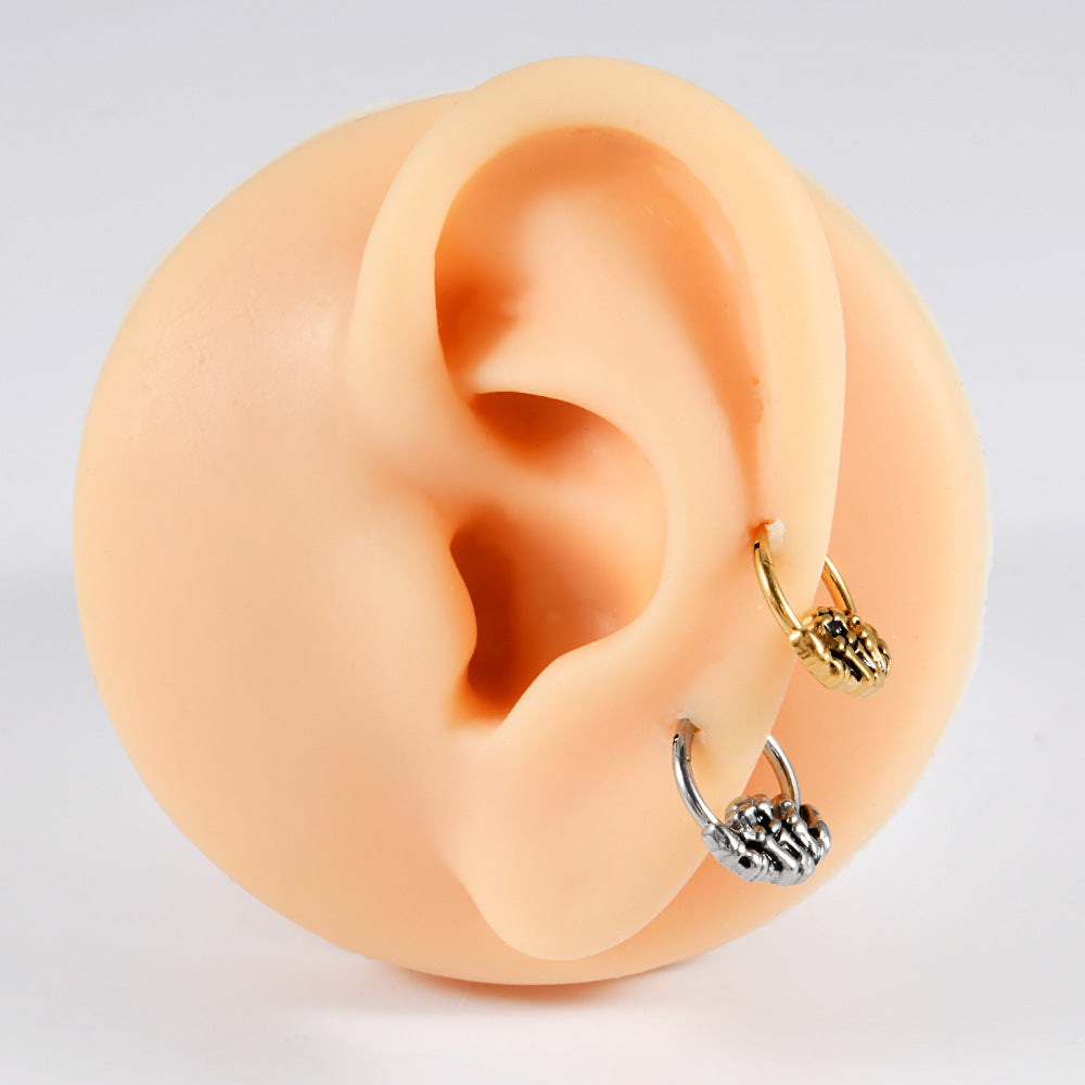 Phantom Skull 16G Septum Clicker Piercing Ring