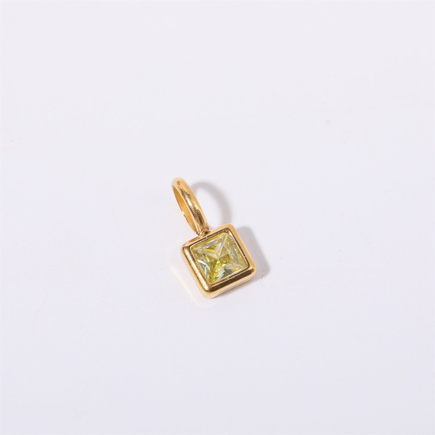 18K Gold Birthstone Charm & Pendant