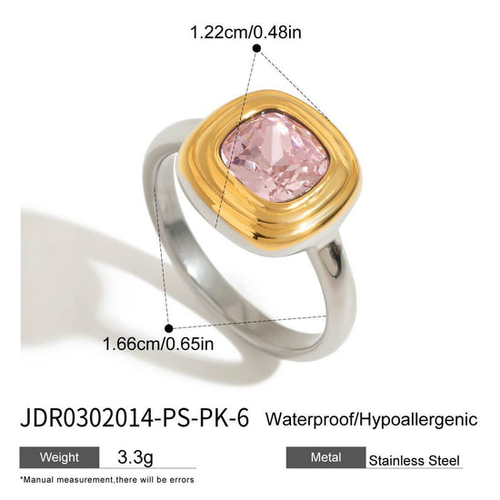 2 Tone Channel Retro Ring
