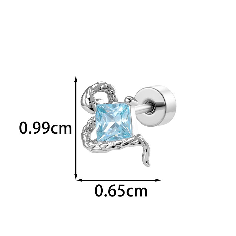 Serpent Candy Flat Back Forward Helix Piercing