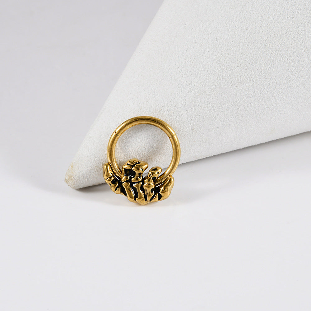 Phantom Skull 16G Septum Clicker Piercing Ring