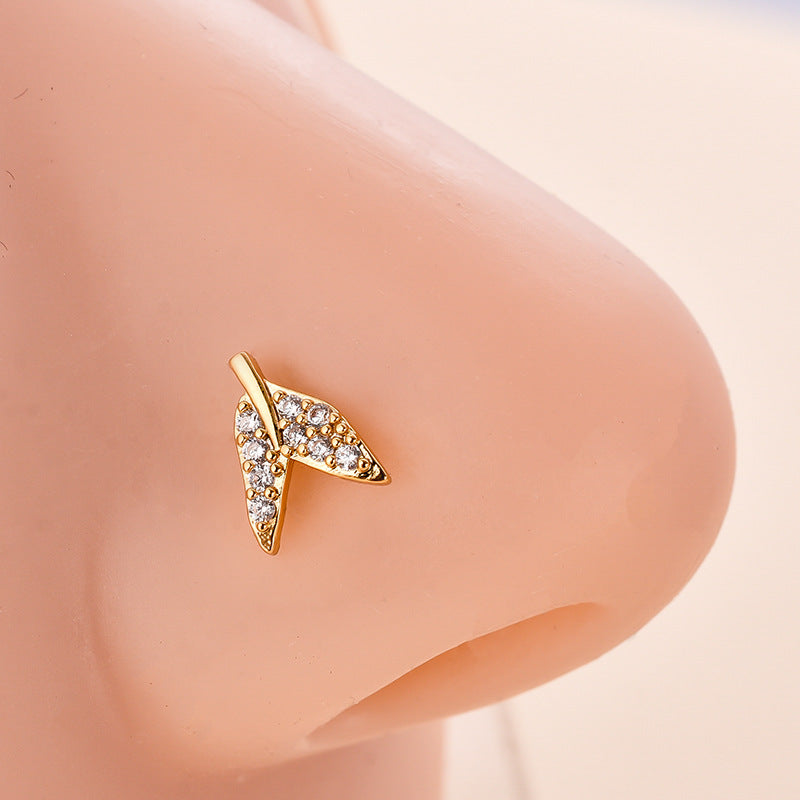 20G Hypoallergenic Scorpio L Bend Nostril Ring