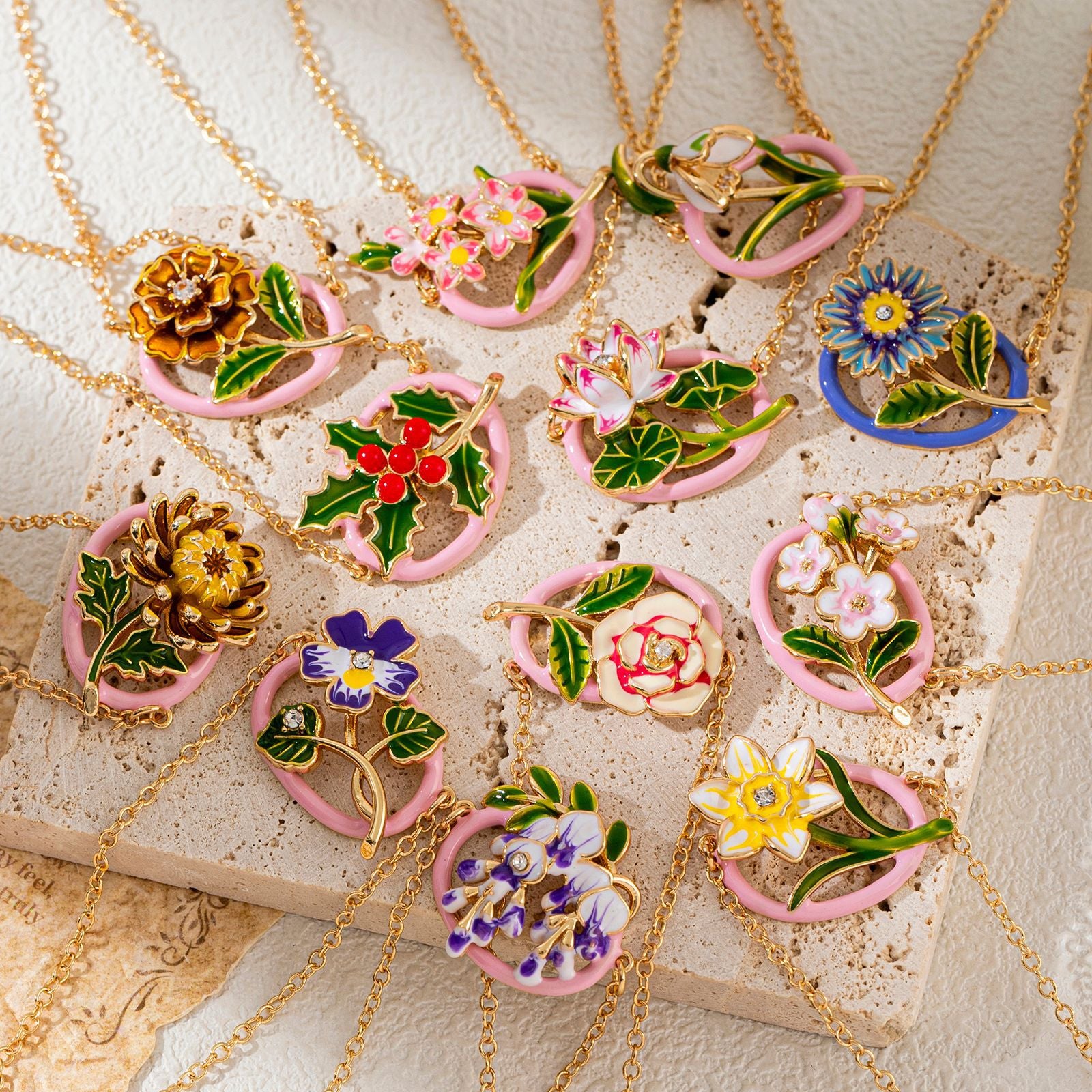 Chrysanthemum Birth Flower Bracelet