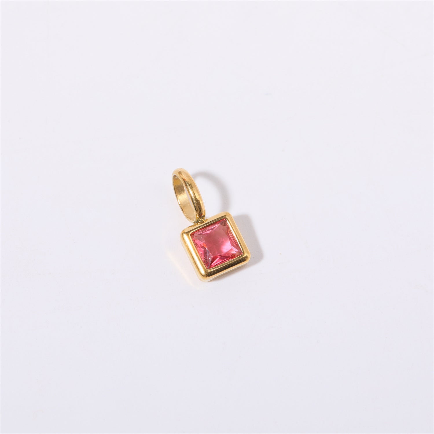 18K Gold Birthstone Charm & Pendant