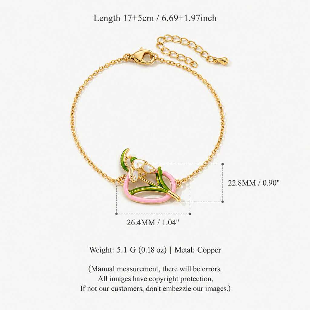 Chrysanthemum Birth Flower Bracelet
