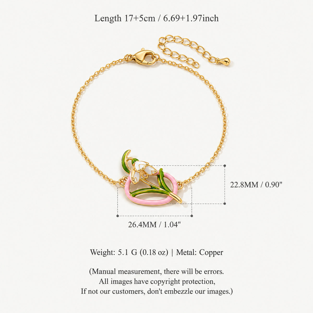 Chrysanthemum Birth Flower Bracelet
