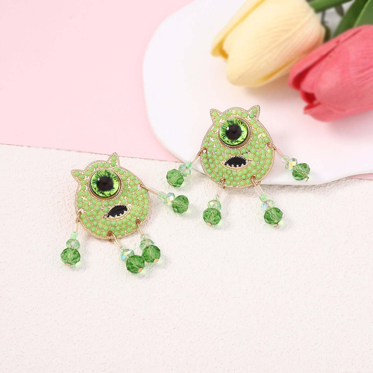 Creative Cartoon Eye Anime Earrings