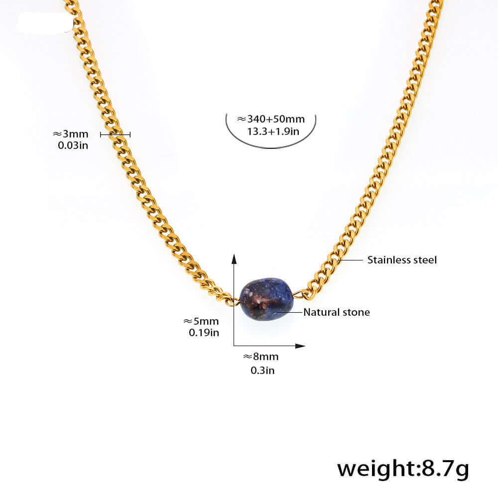 Freshwater Pearl Gold Chain Necklace