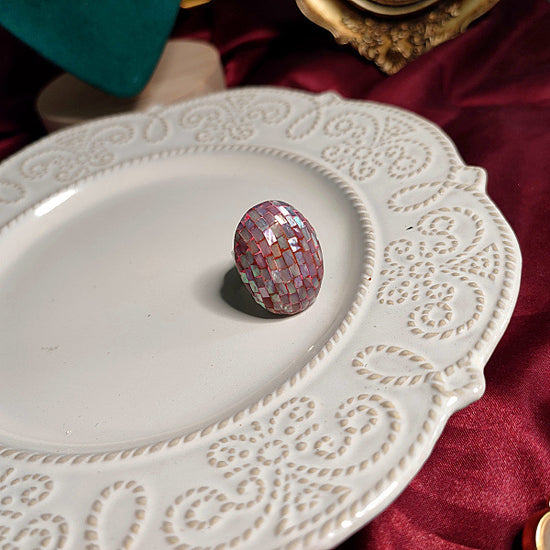 Mosaic Whisper Vintage Shell Statement Ring