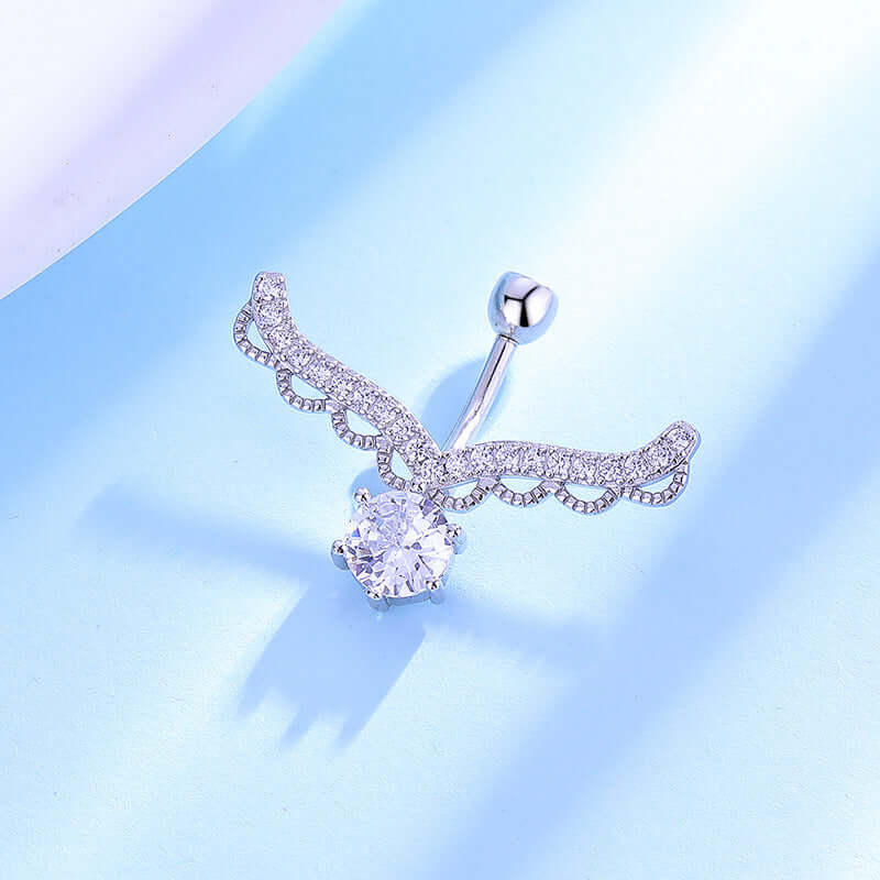 Dainty Antler Deer Belly Ring